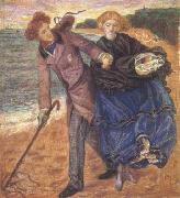 Dante Gabriel Rossetti Writing on the Sand (mk28) china oil painting reproduction